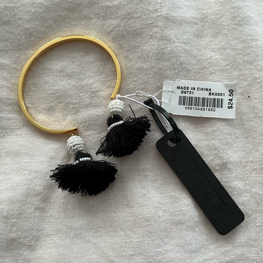 J Crew tassel cuff
